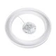 GloboStar® RA 61197 Κρεμαστό Φωτιστικό Δαχτυλίδι-Κύκλος LED CCT 75W 8250lm 120° AC 220-240V - Εναλλαγή Φωτισμού μέσω Τηλεχειριστηρίου All In One Ψυχρό 6000k+Φυσικό 4500k+Θερμό 2700k Dimmable Φ80cm - Λευκό - 3 Years Warranty
