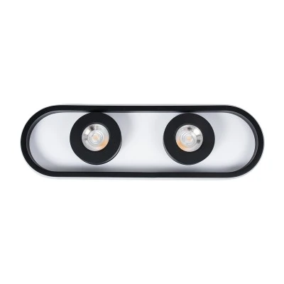 Φωτιστικό Οροφής Linear Design LED NESPO CCT με Κινούμενα Σποτ LED Spot Downlight 36W 4032lm 360° & 45° AC 220-240V - Εναλλαγή Φωτισμού μέσω Διακόπτη On/Off All In One - Μαύρο GloboStar® NESPO 61212 Φωτιστικό Οροφής Linear Design LED CCT με Κινούμενα Σποτ LED Spot Downlight 36W 4032lm 360° & 45° AC 220-240V - Εναλλαγή Φωτισμού μέσω Διακόπτη On/Off All In One Ψυχρό 6000k+Φυσικό 4500k+Θερμό 2700k Μ40 x Π13 x Υ6.5cm - Μαύρο