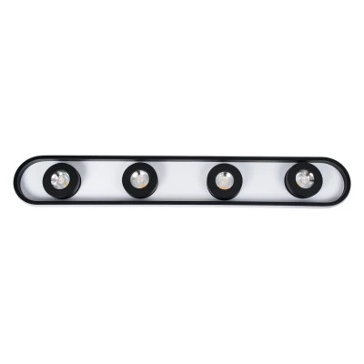 Φωτιστικό Οροφής Linear Design LED NESPO CCT με Κινούμενα Σποτ LED Spot Downlight 48W 5376lm 360° & 45° AC 220-240V - Εναλλαγή Φωτισμού μέσω Διακόπτη On/Off All In One- Μαύρο GloboStar® NESPO 61214 Φωτιστικό Οροφής Linear Design LED CCT με Κινούμενα Σποτ LED Spot Downlight 48W 5376lm 360° & 45° AC 220-240V - Εναλλαγή Φωτισμού μέσω Διακόπτη On/Off All In One Ψυχρό 6000k+Φυσικό 4500k+Θερμό 2700k Μ80 x Π13 x Υ6.5cm - Μαύρο