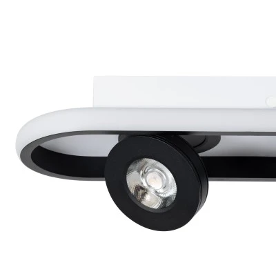 Φωτιστικό Οροφής Linear Design LED NESPO CCT με Κινούμενα Σποτ LED Spot Downlight 48W 5376lm 360° & 45° AC 220-240V - Εναλλαγή Φωτισμού μέσω Διακόπτη On/Off All In One- Μαύρο GloboStar® NESPO 61214 Φωτιστικό Οροφής Linear Design LED CCT με Κινούμενα Σποτ LED Spot Downlight 48W 5376lm 360° & 45° AC 220-240V - Εναλλαγή Φωτισμού μέσω Διακόπτη On/Off All In One Ψυχρό 6000k+Φυσικό 4500k+Θερμό 2700k Μ80 x Π13 x Υ6.5cm - Μαύρο