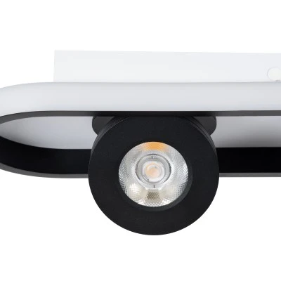 Φωτιστικό Οροφής Linear Design LED NESPO CCT με Κινούμενα Σποτ LED Spot Downlight 48W 5376lm 360° & 45° AC 220-240V - Εναλλαγή Φωτισμού μέσω Διακόπτη On/Off All In One- Μαύρο GloboStar® NESPO 61214 Φωτιστικό Οροφής Linear Design LED CCT με Κινούμενα Σποτ LED Spot Downlight 48W 5376lm 360° & 45° AC 220-240V - Εναλλαγή Φωτισμού μέσω Διακόπτη On/Off All In One Ψυχρό 6000k+Φυσικό 4500k+Θερμό 2700k Μ80 x Π13 x Υ6.5cm - Μαύρο