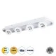 Φωτιστικό Οροφής Linear Design LED NESPO CCT με Κινούμενα Σποτ LED Spot Downlight 48W 5376lm 360° & 45° AC 220-240V - Εναλλαγή Φωτισμού μέσω Διακόπτη On/Off All In One - Λευκό GloboStar® NESPO 61215 Φωτιστικό Οροφής Linear Design LED CCT με Κινούμενα Σποτ LED Spot Downlight 48W 5376lm 360° & 45° AC 220-240V - Εναλλαγή Φωτισμού μέσω Διακόπτη On/Off All In One Ψυχρό 6000k+Φυσικό 4500k+Θερμό 2700k Μ80 x Π13 x Υ6.5cm - Λευκό