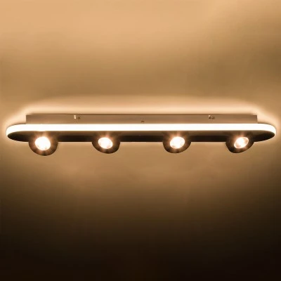 Φωτιστικό Οροφής Linear Design LED NESPO CCT με Κινούμενα Σποτ LED Spot Downlight 48W 5376lm 360° & 45° AC 220-240V - Εναλλαγή Φωτισμού μέσω Διακόπτη On/Off All In One - Λευκό GloboStar® NESPO 61215 Φωτιστικό Οροφής Linear Design LED CCT με Κινούμενα Σποτ LED Spot Downlight 48W 5376lm 360° & 45° AC 220-240V - Εναλλαγή Φωτισμού μέσω Διακόπτη On/Off All In One Ψυχρό 6000k+Φυσικό 4500k+Θερμό 2700k Μ80 x Π13 x Υ6.5cm - Λευκό
