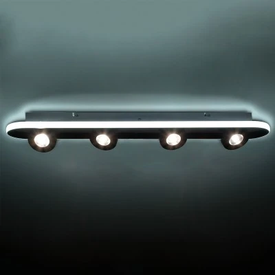 Φωτιστικό Οροφής Linear Design LED NESPO CCT με Κινούμενα Σποτ LED Spot Downlight 48W 5376lm 360° & 45° AC 220-240V - Εναλλαγή Φωτισμού μέσω Διακόπτη On/Off All In One - Λευκό GloboStar® NESPO 61215 Φωτιστικό Οροφής Linear Design LED CCT με Κινούμενα Σποτ LED Spot Downlight 48W 5376lm 360° & 45° AC 220-240V - Εναλλαγή Φωτισμού μέσω Διακόπτη On/Off All In One Ψυχρό 6000k+Φυσικό 4500k+Θερμό 2700k Μ80 x Π13 x Υ6.5cm - Λευκό