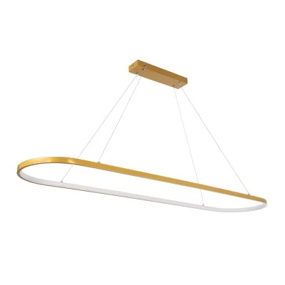 Φωτιστικό LED κρεμαστό BOLIVAR σε χρυσό χρώμα CCT 54W 6210lm 300° AC 220-240V με εναλλαγή φωτισμού μέσω τηλεχειριστηρίου