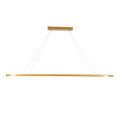 Φωτιστικό LED κρεμαστό BOLIVAR σε χρυσό χρώμα CCT 54W 6210lm 300° AC 220-240V με εναλλαγή φωτισμού μέσω τηλεχειριστηρίου