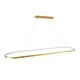 Φωτιστικό LED κρεμαστό BOLIVAR σε χρυσό χρώμα CCT 54W 6210lm 300° AC 220-240V με εναλλαγή φωτισμού μέσω τηλεχειριστηρίου