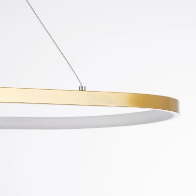 Φωτιστικό LED κρεμαστό BOLIVAR σε χρυσό χρώμα CCT 54W 6210lm 300° AC 220-240V με εναλλαγή φωτισμού μέσω τηλεχειριστηρίου