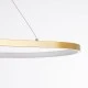 Φωτιστικό LED κρεμαστό BOLIVAR σε χρυσό χρώμα CCT 54W 6210lm 300° AC 220-240V με εναλλαγή φωτισμού μέσω τηλεχειριστηρίου