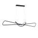 Κρεμαστό φωτιστικό τύπου κόμπος DOLORES LED CCT 105W 11760lm 300°με ρύθμιση φωτός μέσω τηλεχειριστηρίου All In One Dimmable σε μαύρο χρώμα