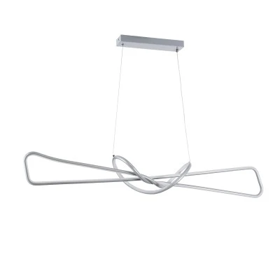 Κρεμαστό φωτιστικό DOLORES LED CCT 105W 11760lm με δέσμη 300° και εναλλαγή φωτισμού μέσω τηλεχειριστηρίου All In One Dimmable Μ110 x Π17 x Υ17.5cm σε νίκελ χρώμα Μ110 x Π17 x Υ17.5cm Κρεμαστό φωτιστικό DOLORES LED CCT 105W 11760lm με δέσμη 300° και εναλλαγή φωτισμού μέσω τηλεχειριστηρίου All In One Dimmable Μ110 x Π17 x Υ17.5cm σε νίκελ χρώμα Μ110 x Π17 x Υ17.5cm