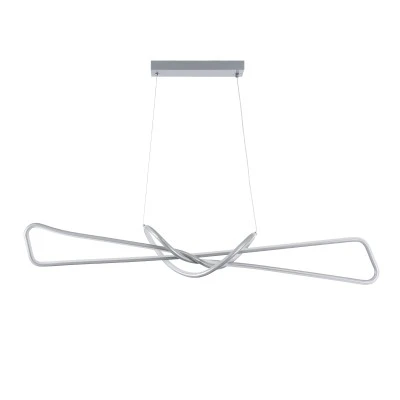 Κρεμαστό φωτιστικό DOLORES LED CCT 105W 11760lm με δέσμη 300° και εναλλαγή φωτισμού μέσω τηλεχειριστηρίου All In One Dimmable Μ110 x Π17 x Υ17.5cm σε νίκελ χρώμα Μ110 x Π17 x Υ17.5cm Κρεμαστό φωτιστικό DOLORES LED CCT 105W 11760lm με δέσμη 300° και εναλλαγή φωτισμού μέσω τηλεχειριστηρίου All In One Dimmable Μ110 x Π17 x Υ17.5cm σε νίκελ χρώμα Μ110 x Π17 x Υ17.5cm