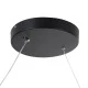 GloboStar® SPIRALE 61283 Κρεμαστό Φωτιστικό Οροφής Design LED CCT 75W 8400lm 300° AC 220-240V - Εναλλαγή Φωτισμού μέσω Τηλεχειριστηρίου All In One Ψυχρό 6000k+Φυσικό 4500k+Θερμό 2700k Dimmable Μ72 x Π25 x Υ30cm - Μαύρο - 3 Years Warranty