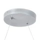 GloboStar® SPIRALE 61285 Κρεμαστό Φωτιστικό Οροφής Design LED CCT 75W 8400lm 300° AC 220-240V - Εναλλαγή Φωτισμού μέσω Τηλεχειριστηρίου All In One Ψυχρό 6000k+Φυσικό 4500k+Θερμό 2700k Dimmable Μ72 x Π25 x Υ30cm - Νίκελ Ασημί Βούρτσας - 3 Years Warranty
