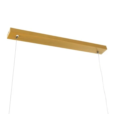 Κρεμαστό Φωτιστικό WINDY LED 67W 7504lm CCT Dimmable – Χρυσό Βούρτσας, Τηλεχειριστήριο, 2700K-4500K-6000K