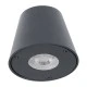 Μοντέρνα επιτοίχια απλίκα GLOBOSTAR® GARDENIA με ντουί GU10 1xGU10 AC 220-240V αδιάβροχη IP65 γκρι ανθρακί ματ 9.5x13x7.7cm