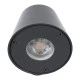Μοντέρνα επιτοίχια απλίκα GLOBOSTAR® GARDENIA με ντουί GU10 1xGU10 AC 220-240V αδιάβροχη IP65 γκρι ανθρακί ματ 9.5x13x7.7cm