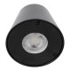 Μοντέρνο επιτοίχιο φωτιστικό GLOBOSTAR® GARDENIA με ντουί GU10 IP65 μαύρο ματ 9.5x13x7.7cm