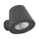 Επιτοίχια απλίκα LED GARDENIA 7W 700lm 60° AC 220-240V IP65 θερμό λευκό 2700K γκρι ανθρακί ματ 9.5x13x7.7cm