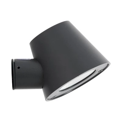 Επιτοίχια απλίκα LED GARDENIA 7W 700lm 60° AC 220-240V IP65 θερμό λευκό 2700K γκρι ανθρακί ματ 9.5x13x7.7cm