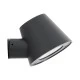 Επιτοίχια απλίκα LED GARDENIA 7W 700lm 60° AC 220-240V IP65 θερμό λευκό 2700K γκρι ανθρακί ματ 9.5x13x7.7cm