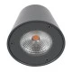 Επιτοίχια απλίκα LED GARDENIA 7W 700lm 60° AC 220-240V IP65 θερμό λευκό 2700K γκρι ανθρακί ματ 9.5x13x7.7cm