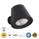 Μοντέρνο επιτοίχιο φωτιστικό LED kelvo® GARDENIA 7W 700lm IP65 θερμό λευκό 2700K μαύρο ματ 9.5x13x7.7cm
