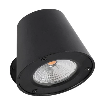 Μοντέρνο επιτοίχιο φωτιστικό LED kelvo® GARDENIA 7W 700lm IP65 θερμό λευκό 2700K μαύρο ματ 9.5x13x7.7cm