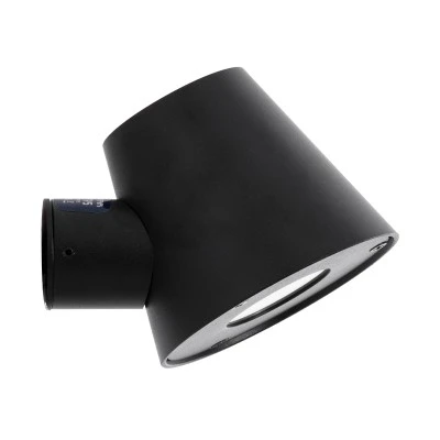 Μοντέρνο επιτοίχιο φωτιστικό LED kelvo® GARDENIA 7W 700lm IP65 θερμό λευκό 2700K μαύρο ματ 9.5x13x7.7cm