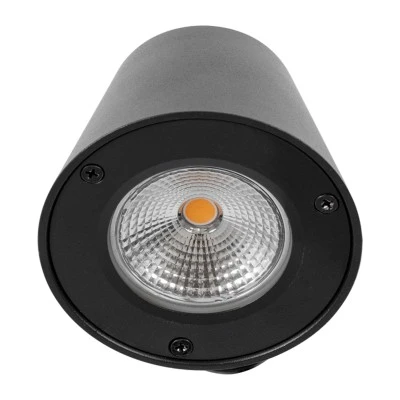 Μοντέρνο επιτοίχιο φωτιστικό LED kelvo® GARDENIA 7W 700lm IP65 θερμό λευκό 2700K μαύρο ματ 9.5x13x7.7cm
