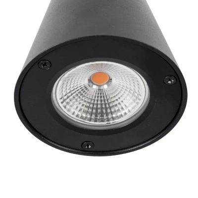 Μοντέρνο επιτοίχιο φωτιστικό LED kelvo® GARDENIA 7W 700lm IP65 θερμό λευκό 2700K μαύρο ματ 9.5x13x7.7cm