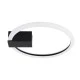 GloboStar® CINDERELLA 60976 Φωτιστικό Οροφής Δαχτυλίδι-Κύκλος LED CCT 16W 1792lm 360° AC 220-240V - Εναλλαγή Φωτισμού μέσω Διακόπτη On/Off All In One Ψυχρό 6000k+Φυσικό 4500k+Θερμό 2700k Φ28cm - Μαύρο - 3 Years Warranty