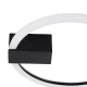GloboStar® CINDERELLA 60976 Φωτιστικό Οροφής Δαχτυλίδι-Κύκλος LED CCT 16W 1792lm 360° AC 220-240V - Εναλλαγή Φωτισμού μέσω Διακόπτη On/Off All In One Ψυχρό 6000k+Φυσικό 4500k+Θερμό 2700k Φ28cm - Μαύρο - 3 Years Warranty