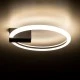 GloboStar® CINDERELLA 60976 Φωτιστικό Οροφής Δαχτυλίδι-Κύκλος LED CCT 16W 1792lm 360° AC 220-240V - Εναλλαγή Φωτισμού μέσω Διακόπτη On/Off All In One Ψυχρό 6000k+Φυσικό 4500k+Θερμό 2700k Φ28cm - Μαύρο - 3 Years Warranty