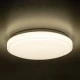 GloboStar® SENSORANO 60995 Πλαφονιέρα Οροφής LED 30W 3000lm 120° AC 220-240V με Ενσωματωμένο Σύστημα Ρυθμιζόμενου Microwave Αισθητήρα Κίνησης - Αδιάβροχη IP54 Φ38 x Υ5.3cm Φυσικό Λευκό 4500K - Λευκό - Bridgelux Chips - 3 Years Warranty