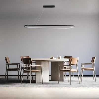 Κρεμαστό Φωτιστικό LED Μαύρο 54W 6210lm CCT Dimmable – Τηλεχειριστήριο, 300° Γωνία Φωτισμού