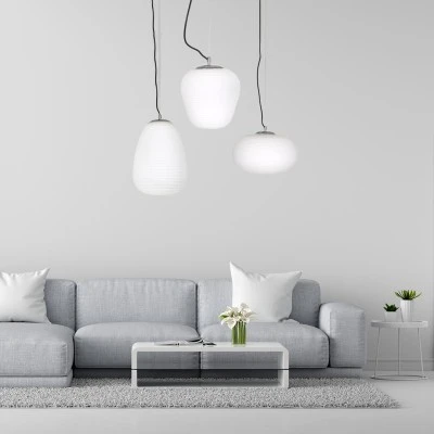 Μοντέρνο κρεμαστό φωτιστικό οροφής FREYA 1ΧΕ27 AC 220-240V γυάλινο Φ24 σε λευκό χρώμα Μοντέρνο κρεμαστό φωτιστικό οροφής FREYA 1ΧΕ27 AC 220-240V γυάλινο Φ24 σε λευκό χρώμα