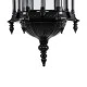 GloboStar® DARCY 00672 Vintage Κρεμαστό Φωτιστικό Οροφής Μονόφωτο 1 x E27 Μαύρο Μεταλλικό Φανάρι Πλέγμα Φ35 x Υ61cm