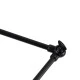 Μοντέρνο φωτιστικό οροφής μονόφωτο LOTUS BLACK μαύρο ματ μεταλλικό καμπάνα 1xE27 IP20 Φ30x21x105cm