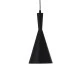 GloboStar® SHANGHAI 01025-C Μοντέρνο Κρεμαστό Φωτιστικό Καμπάνα Μονόφωτο 1 x E27 IP20 Μαύρο & Χρυσό Μέταλλο - Μ19 x Π19 x Υ38cm
