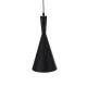 GloboStar® SHANGHAI 01025-C Μοντέρνο Κρεμαστό Φωτιστικό Καμπάνα Μονόφωτο 1 x E27 IP20 Μαύρο & Χρυσό Μέταλλο - Μ19 x Π19 x Υ38cm