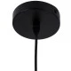 GloboStar® SHANGHAI 01025-C Μοντέρνο Κρεμαστό Φωτιστικό Καμπάνα Μονόφωτο 1 x E27 IP20 Μαύρο & Χρυσό Μέταλλο - Μ19 x Π19 x Υ38cm