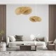 GloboStar® MEXICO 00719 Boho Κρεμαστό Φωτιστικό Ανάρτηση Μονόφωτο 1 x E27 IP20 Μπεζ Ξύλο - Μ65 x Π46 x Y30cm