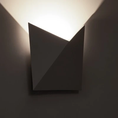 Επιτοίχια απλίκα LED kelvo® STEALTH 10W 1100lm φυσικό λευκό 4500K IP65 λευκό ματ 17x7.5x17cm