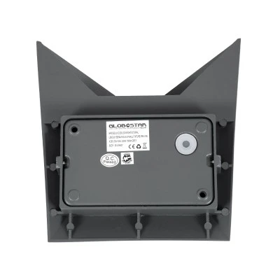 Μοντέρνα επιτοίχια απλίκα LED kelvo® STEALTH 10W 1100lm φυσικό λευκό 4500K IP65 γκρι ανθρακί ματ 17x7.5x17cm