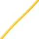 GloboStar® CABLITO 61555 Μοντέρνο Κρεμαστό Φωτιστικό Οροφής Μονόφωτο 1 x E27 Κίτρινο Σιλικόνης Ανάρτηση με Υφασμάτινο Καλώδιο Φ4 x Υ110cm
