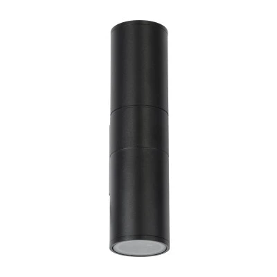 Επιτοίχια απλίκα kelvo® WALLY δίφωτη με ντουί GU10 AC 220-240V IP65 μαύρο ματ 6.4x11x25cm Επιτοίχια απλίκα kelvo® WALLY δίφωτη με ντουί GU10 AC 220-240V IP65 μαύρο ματ 6.4x11x25cm
