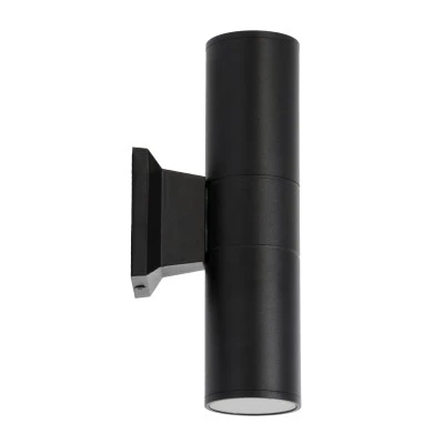 Επιτοίχια απλίκα kelvo® WALLY δίφωτη με ντουί GU10 AC 220-240V IP65 μαύρο ματ 6.4x11x25cm Επιτοίχια απλίκα kelvo® WALLY δίφωτη με ντουί GU10 AC 220-240V IP65 μαύρο ματ 6.4x11x25cm
