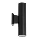 Επιτοίχια απλίκα kelvo® WALLY δίφωτη με ντουί GU10 AC 220-240V IP65 μαύρο ματ 6.4x11x25cm Επιτοίχια απλίκα kelvo® WALLY δίφωτη με ντουί GU10 AC 220-240V IP65 μαύρο ματ 6.4x11x25cm
