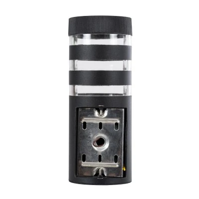 Μοντέρνα απλίκα τοίχου kelvo® ORION για 1 λάμπα GU10 AC 220-240V IP65 μαύρο ματ 9x15x23.2cm